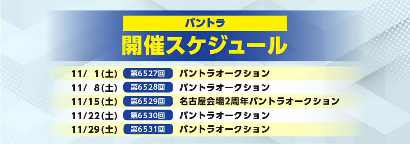 開催スケジュール11月／バントラ