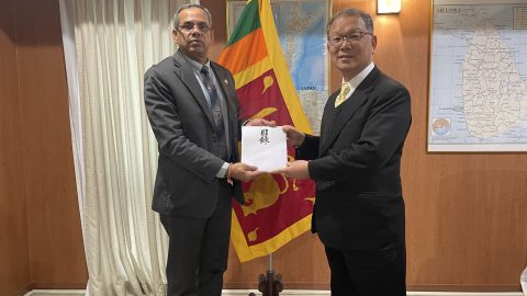 2026年1月28日スリランカ大使館にて寄付金贈呈式